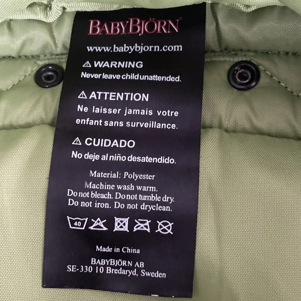 Baby Bjorn‎ Active Diaper Bag Backpack Insulated Pockets Padded Strap Green